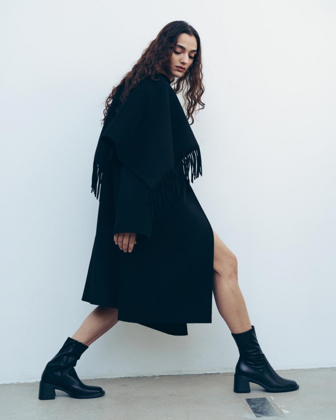 Vagabond Vega Stiefeletten - Schwarzes, Leder/Kombination