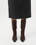 Vagabond Kelsey Hohe Stiefel - Braunes, Veloursleder