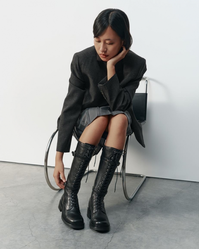 Vagabond Karlie Hohe Stiefel - Schwarzes, Leder Vagabond Karlie Hohe Stiefel - Schwarzes, Leder