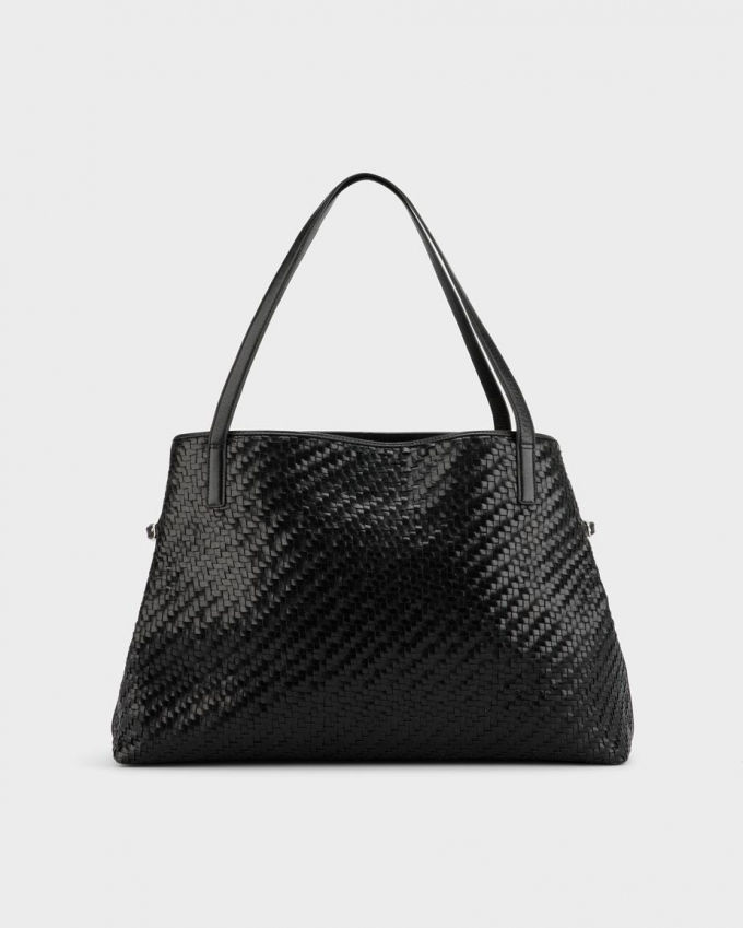 Vagabond Cannes Tasche - Schwarzes, Geflochten Vagabond Cannes Tasche - Schwarzes, Geflochten