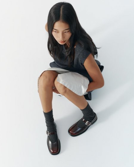 Vagabond Ellis Schuhe - Dunkelrotes, Poliertes Leder