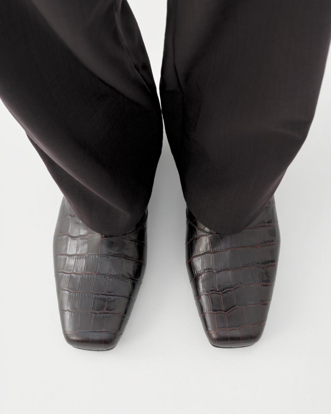 Vagabond Mona Stiefeletten - Braunes, Geprägtes Leder Vagabond Mona Stiefeletten - Braunes, Geprägtes Leder