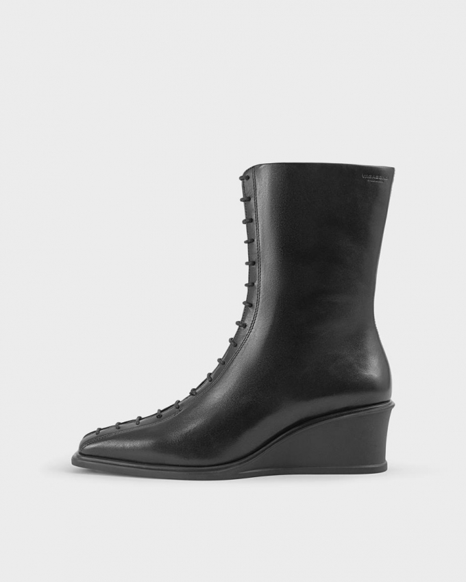 Vagabond Aino Stiefel - Schwarzes, Leder Vagabond Aino Stiefel - Schwarzes, Leder