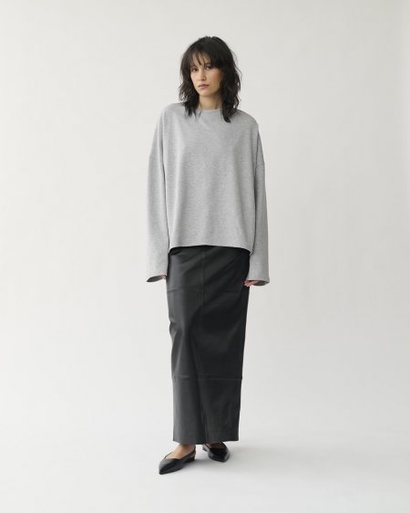 Vagabond Boxy Long Sleeve T-Shirt W - Grau, Textil