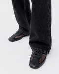 Vagabond Hillary Sneaker - Schwarzes, Leder/Netzstoff