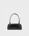 Vagabond Nomi Mini Tasche - Schwarzes, Geprägtes Leder