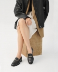 Vagabond Heidi Loafer - Schwarzes, Leder