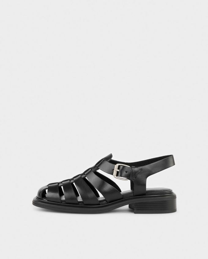 Vagabond Ellis Sandalen - Schwarzes, Leder Vagabond Ellis Sandalen - Schwarzes, Leder