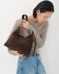 Vagabond Bari Tasche - Dunkelbraunes, Veloursleder