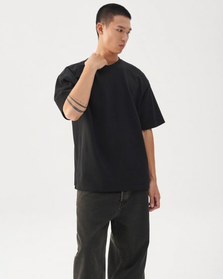 Vagabond Boxy T-Shirt M - Schwarzes, Textil