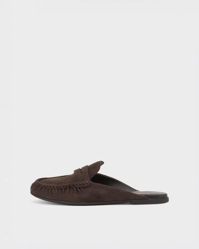Vagabond Aleya Mules - Braunes, Veloursleder Vagabond Aleya Mules - Braunes, Veloursleder