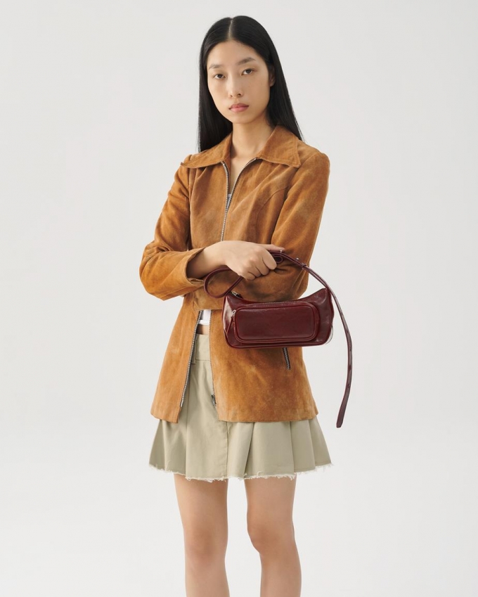 Vagabond Vienne Tasche - Dunkelrotes, Leder