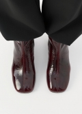 Vagabond Livia Stiefeletten - Dunkelrotes, Lackleder