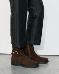 Vagabond Freya Stiefel - Dunkelbraunes, Veloursleder