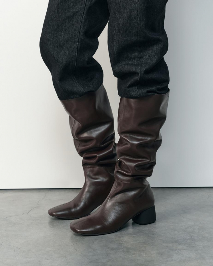 Vagabond Livia Hohe Stiefel - Dunkelbraunes, Leder Vagabond Livia Hohe Stiefel - Dunkelbraunes, Leder