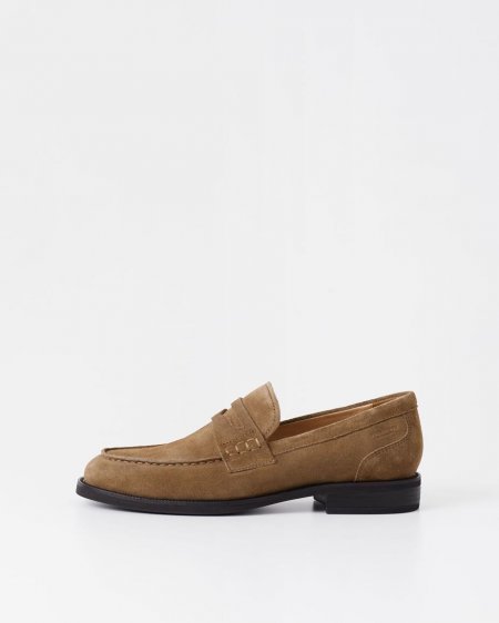 Vagabond Mario Loafer - Braunes, Veloursleder