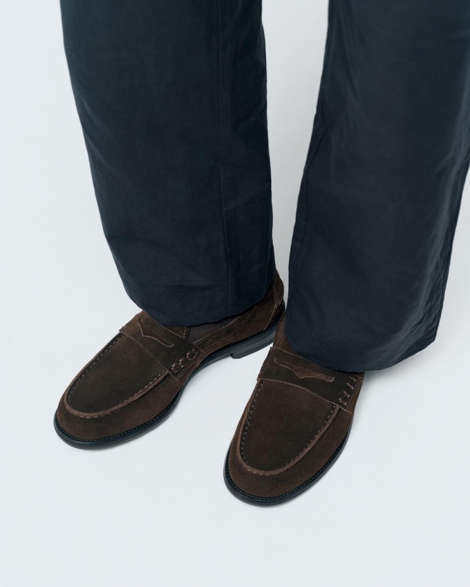 Vagabond Steven Loafer - Dunkelbraunes, Veloursleder Vagabond Steven Loafer - Dunkelbraunes, Veloursleder