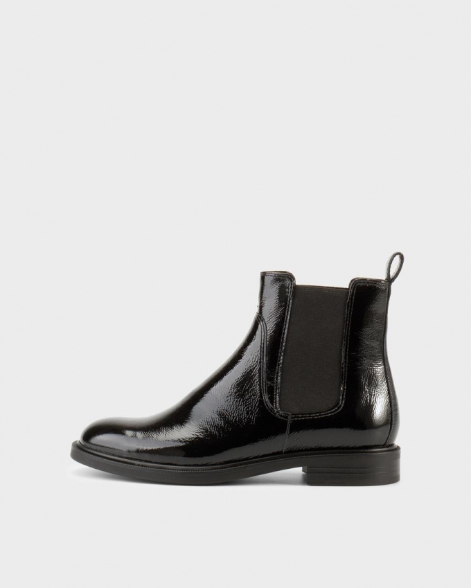 Vagabond Amina Chelsea Boots - Schwarzes, Lackleder Vagabond Amina Chelsea Boots - Schwarzes, Lackleder