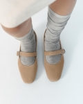 Vagabond Jolin Ballerinas - Hellbraunes, Veloursleder