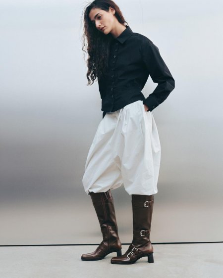 Vagabond Elvina Hohe Stiefel - Braunes, Gebürstet Leder
