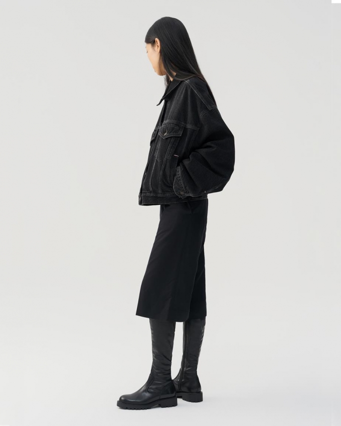 Vagabond Kenova Hohe Stiefel - Schwarzes, Leder/Kombination