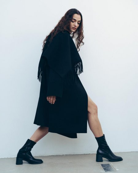 Vagabond Vega Stiefeletten - Schwarzes, Leder/Kombination Vagabond Vega Stiefeletten - Schwarzes, Leder/Kombination