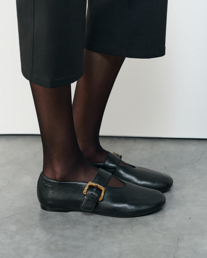 Vagabond Aleya Ballerinas - Schwarzes, Leder Vagabond Aleya Ballerinas - Schwarzes, Leder