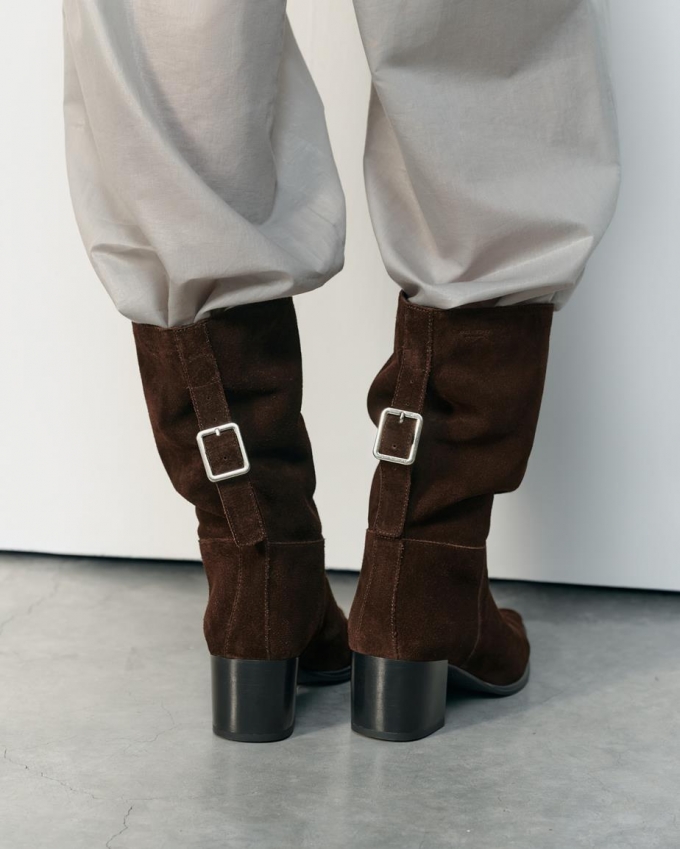 Vagabond Giselle Stiefel - Dunkelbraunes, Veloursleder Vagabond Giselle Stiefel - Dunkelbraunes, Veloursleder