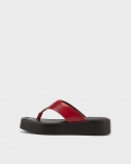Vagabond Danya Sandalen - Rotes, Gebürstet Leder