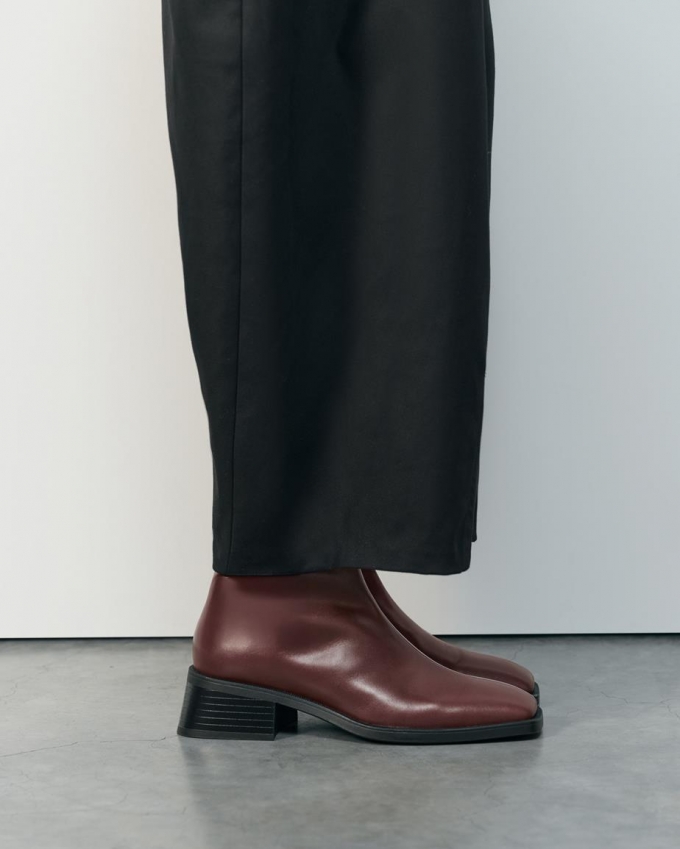 Vagabond Blanca Stiefeletten - Dunkelrotes, Leder