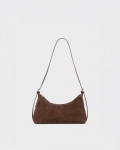Vagabond Bari Mini Tasche - Dunkelbraunes, Veloursleder