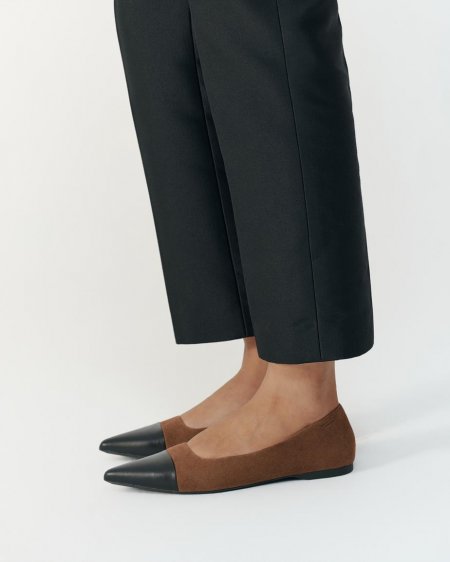 Vagabond Hermine Ballerinas - Mehrfarbiges, Wildleder/Leder