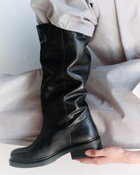 Vagabond Karlie Hohe Stiefel - Schwarzes, Leder