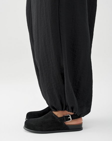 Vagabond Effie Mules - Schwarzes, Veloursleder