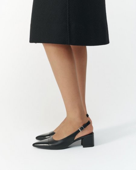 Vagabond Marta Pumps - Schwarzes, Leder/Kombination