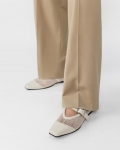 Vagabond Wioletta Ballerinas - Offwhite, Leder/Netzstoff