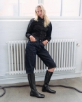 Vagabond Mona Hohe Stiefel - Schwarzes, Leder
