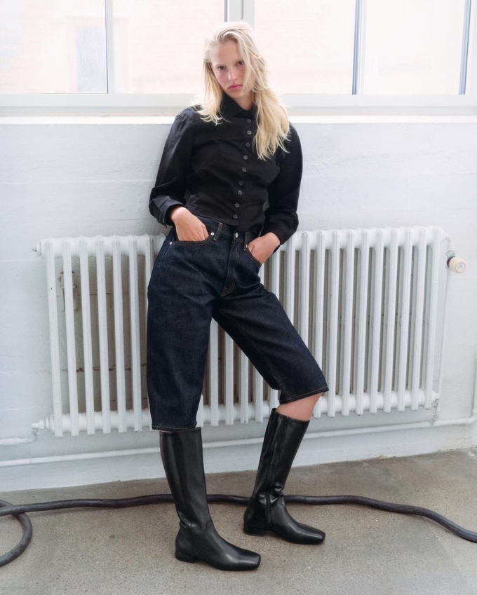 Vagabond Mona Hohe Stiefel - Schwarzes, Leder