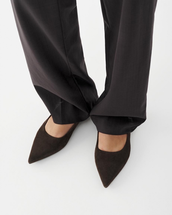Vagabond Hermine Ballerinas - Dunkelbraunes, Veloursleder Vagabond Hermine Ballerinas - Dunkelbraunes, Veloursleder