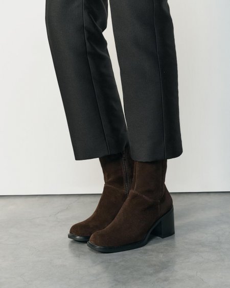 Vagabond Meryl Stiefel - Dunkelbraunes, Veloursleder