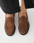 Vagabond Linn Loafer - Braunes, Veloursleder