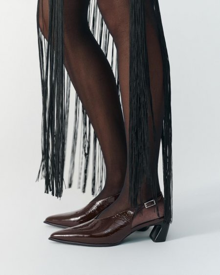 Vagabond Ilona Pumps - Dunkelbraunes, Lackleder