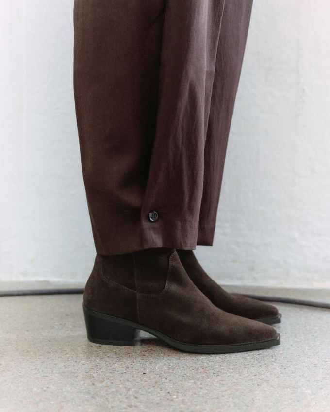 Vagabond Kelsey Stiefeletten - Braunes, Veloursleder Vagabond Kelsey Stiefeletten - Braunes, Veloursleder