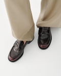 Vagabond Linn Loafer - Dunkelrotes, Poliertes Leder