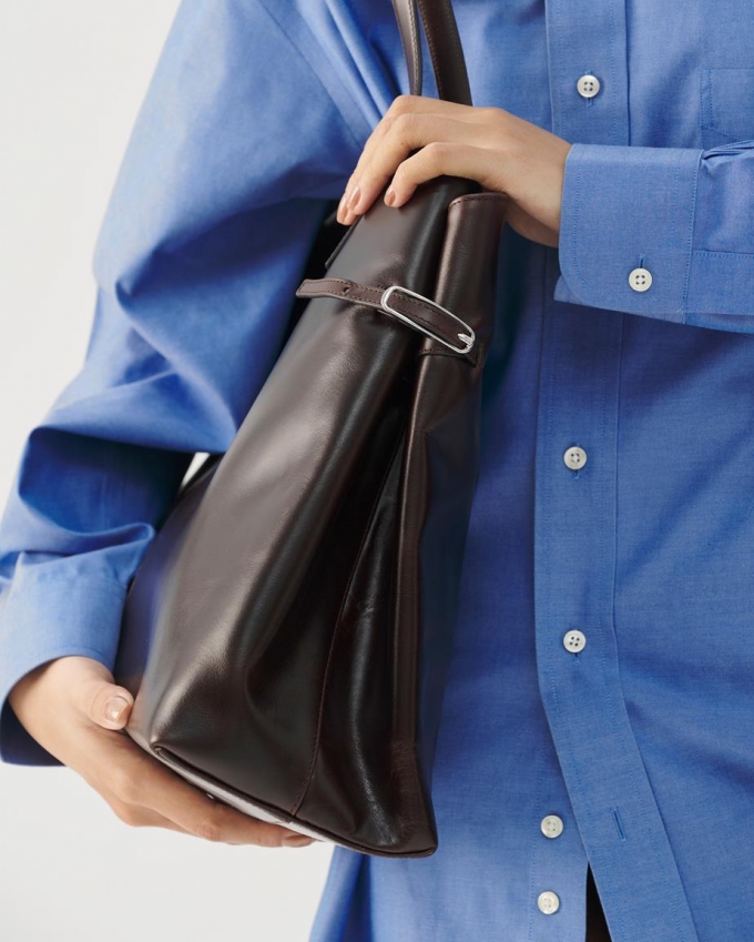 Vagabond Cannes Tasche - Dunkelbraunes, Leder Vagabond Cannes Tasche - Dunkelbraunes, Leder