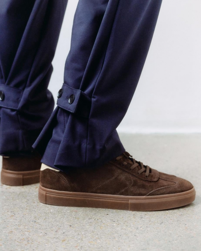 Vagabond Cody Sneaker - Dunkelbraunes, Wildleder/Komb
