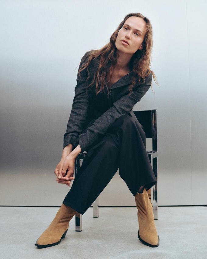Vagabond Kelsey Stiefeletten - Beiges, Veloursleder Vagabond Kelsey Stiefeletten - Beiges, Veloursleder