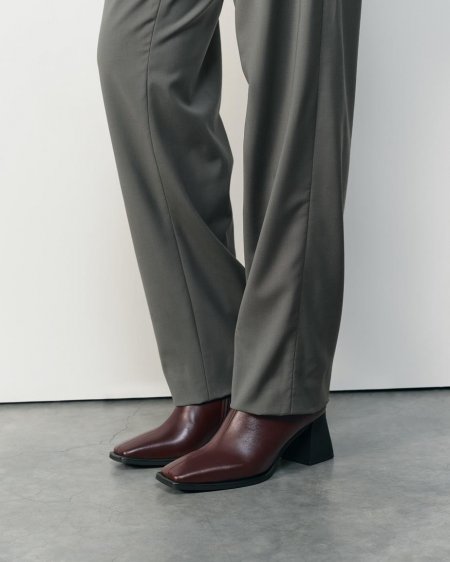 Vagabond Hedda Stiefeletten - Dunkelrotes, Leder