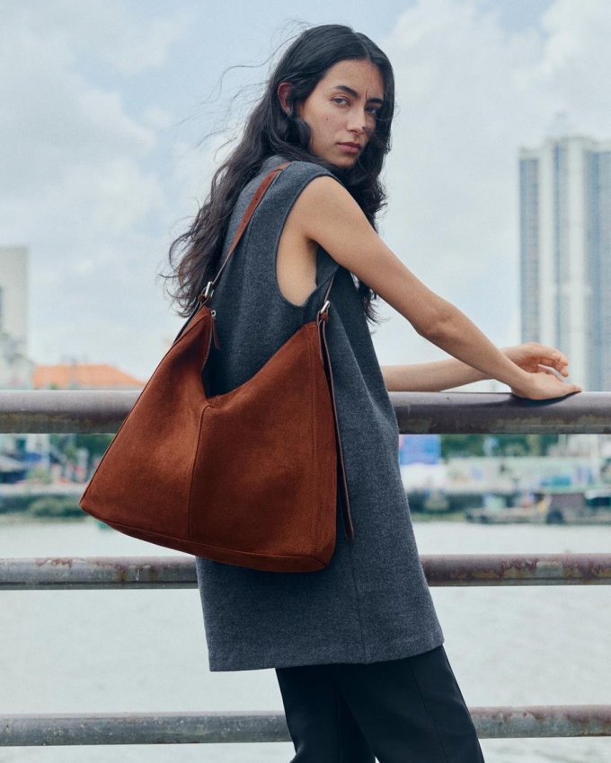 Vagabond Hilo Tasche - Braunes, Veloursleder Vagabond Hilo Tasche - Braunes, Veloursleder