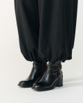 Vagabond Meryl Stiefel - Schwarzes, Leder/Kontrastkanten